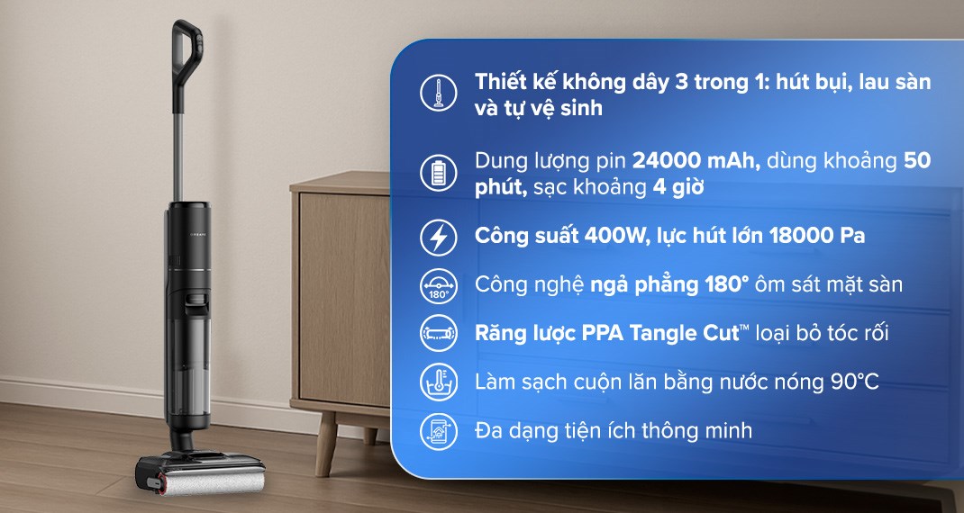 Máy hút bụi lau nhà Dreame H13 FlexReach