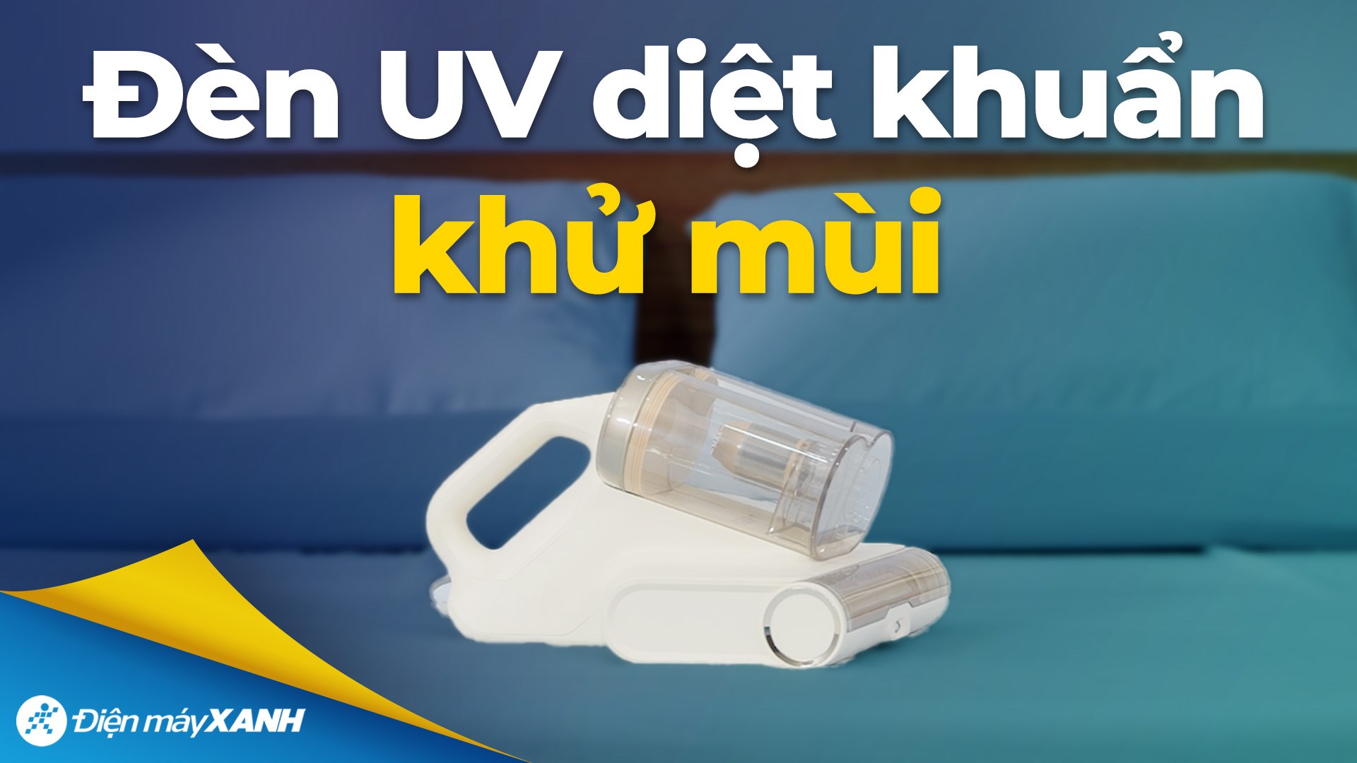 Máy hút bụi đệm giường Mova D20 tích hợp 3 công nghệ vệ sinh chuyên sâu: đèn UV, sóng siêu âm và khí nóng khử ẩm