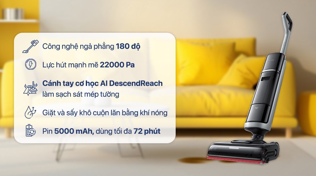 Máy hút bụi lau nhà Dreame H15 Pro Heat