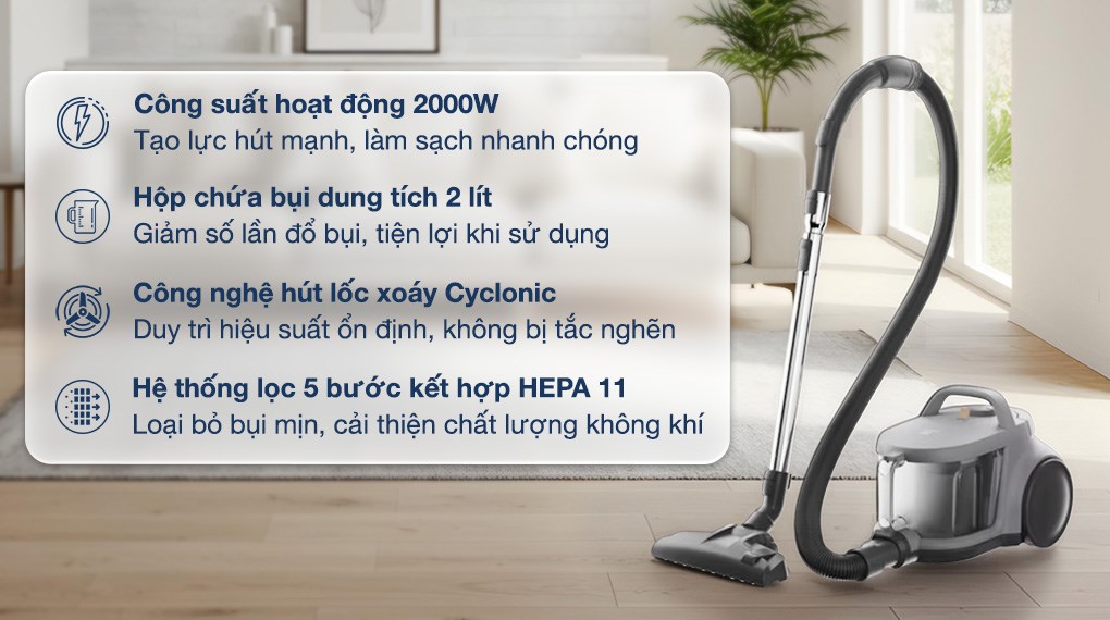 Máy hút bụi dạng hộp Electrolux Clean 500 EFC52614