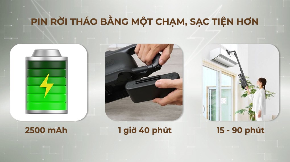 Máy hút bụi không dây Sharp EC-SR10-B