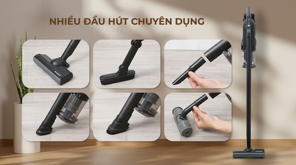 Máy hút bụi không dây Sharp EC-SR10-B