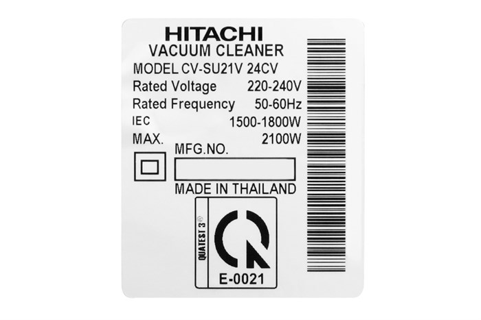 Máy hút bụi Hitachi CV-SU21V 2100 W Màu Xanh Dương