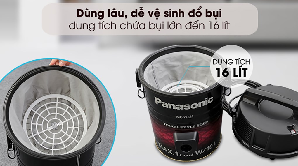 Máy hút bụi công nghiệp Panasonic MC-YL631RN46