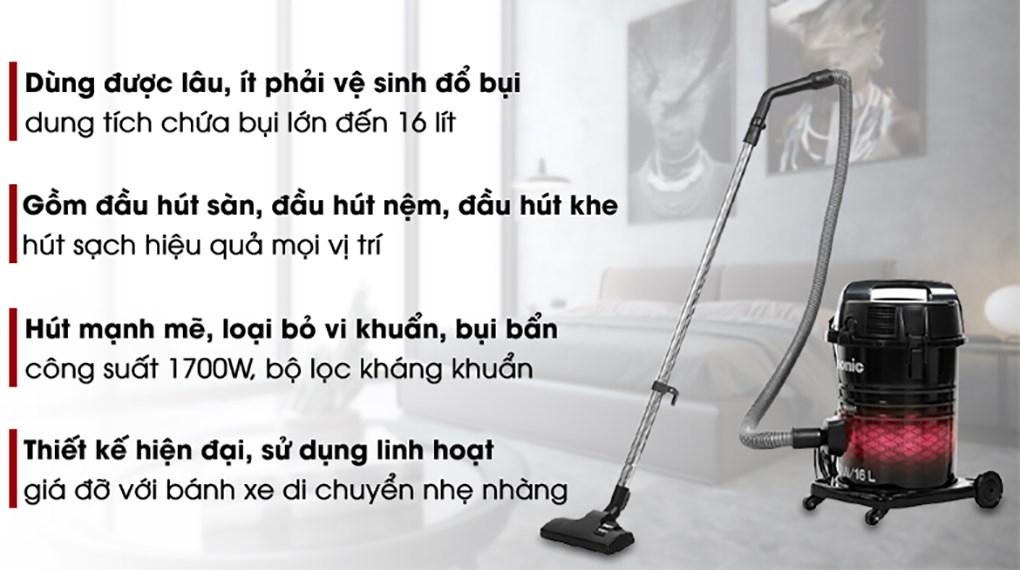 Máy hút bụi công nghiệp Panasonic MC-YL631RN46