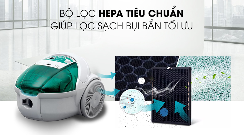 Máy hút bụi Hitachi CV-BM16 GN 1600W