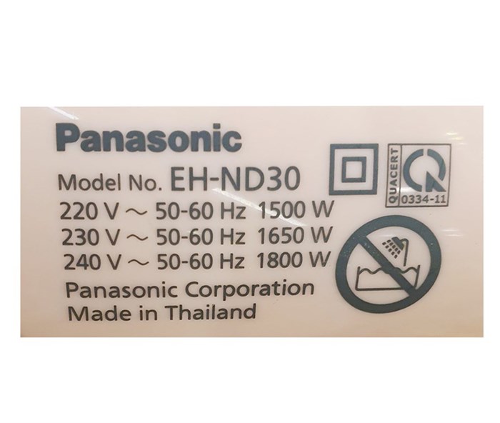 Máy sấy tóc 1800W Panasonic EH-ND30-K645 Màu Đen