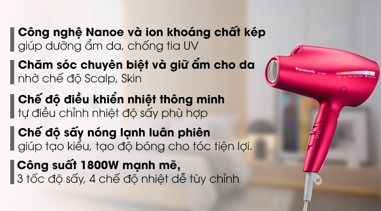 Máy sấy tóc Panasonic EH-NA98RP645
