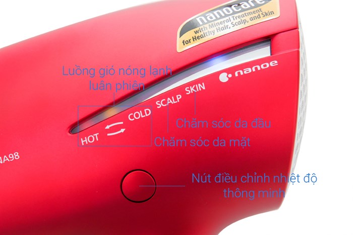 Máy sấy tóc Panasonic EH-NA98RP645 Màu Hồng