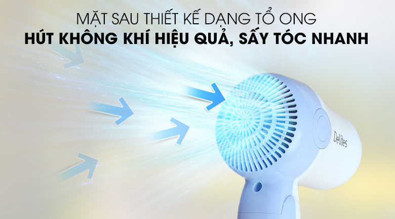Máy sấy tóc 1000W Delites MST01 EMC BL - 7