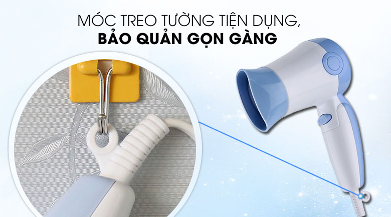 Máy sấy tóc 1000W Delites MST01 EMC BL - 8