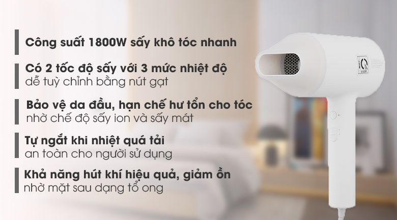 Máy sấy tóc Xiaomi Ionic NUN4052GL - giá rẻ, giao ngay tận nơi