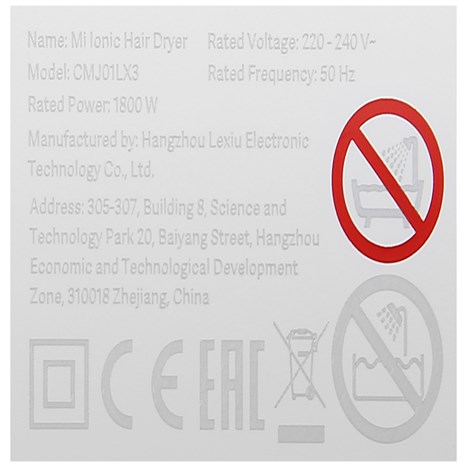 Máy sấy tóc 1800W Xiaomi NUN4052GL Màu Trắng