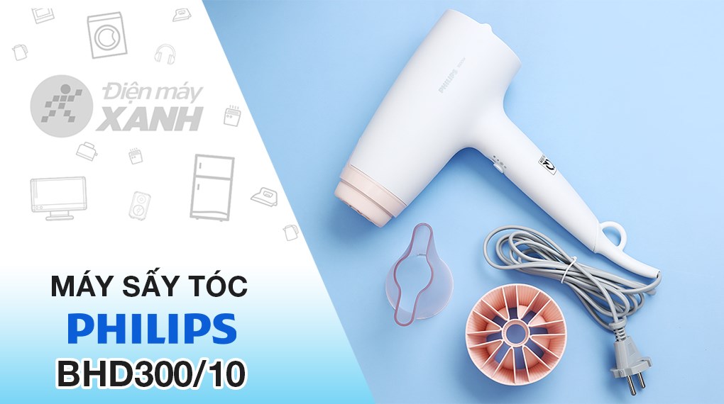 Máy sấy tóc 1600W Philips BHD300/10