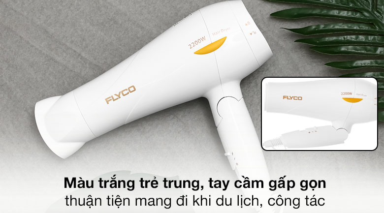 Thiết kế nhỏ gọn - Máy sấy tóc Flyco FH1610VN