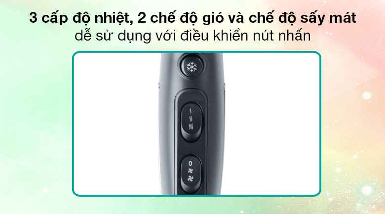 Máy sấy tóc Bluestone HDB-1871 - Tích hợp 3 nút điều khiển độc lập