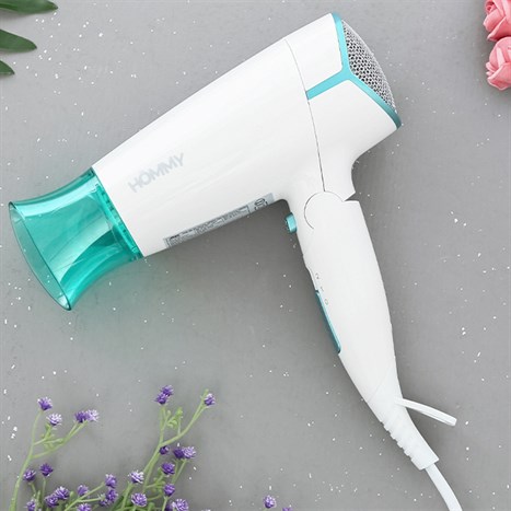 Máy sấy tóc 1500 - 1700W Hommy HD001 Màu Trắng - Xanh