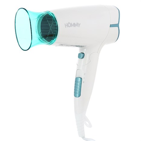 Máy sấy tóc 1500 - 1700W Hommy HD001 Màu Trắng - Xanh