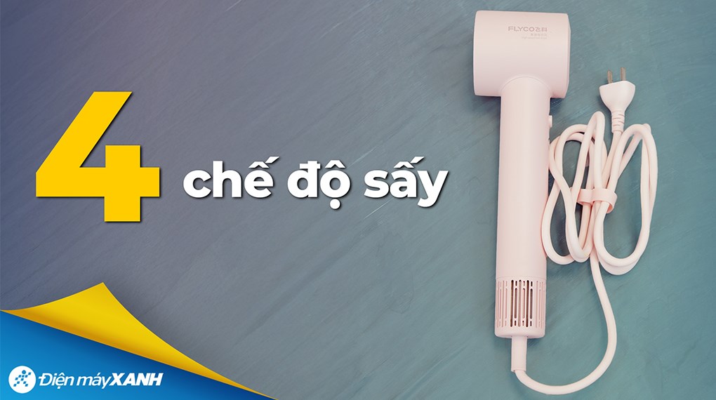 Máy sấy tóc tốc độ cao 1600W Flyco FH6370