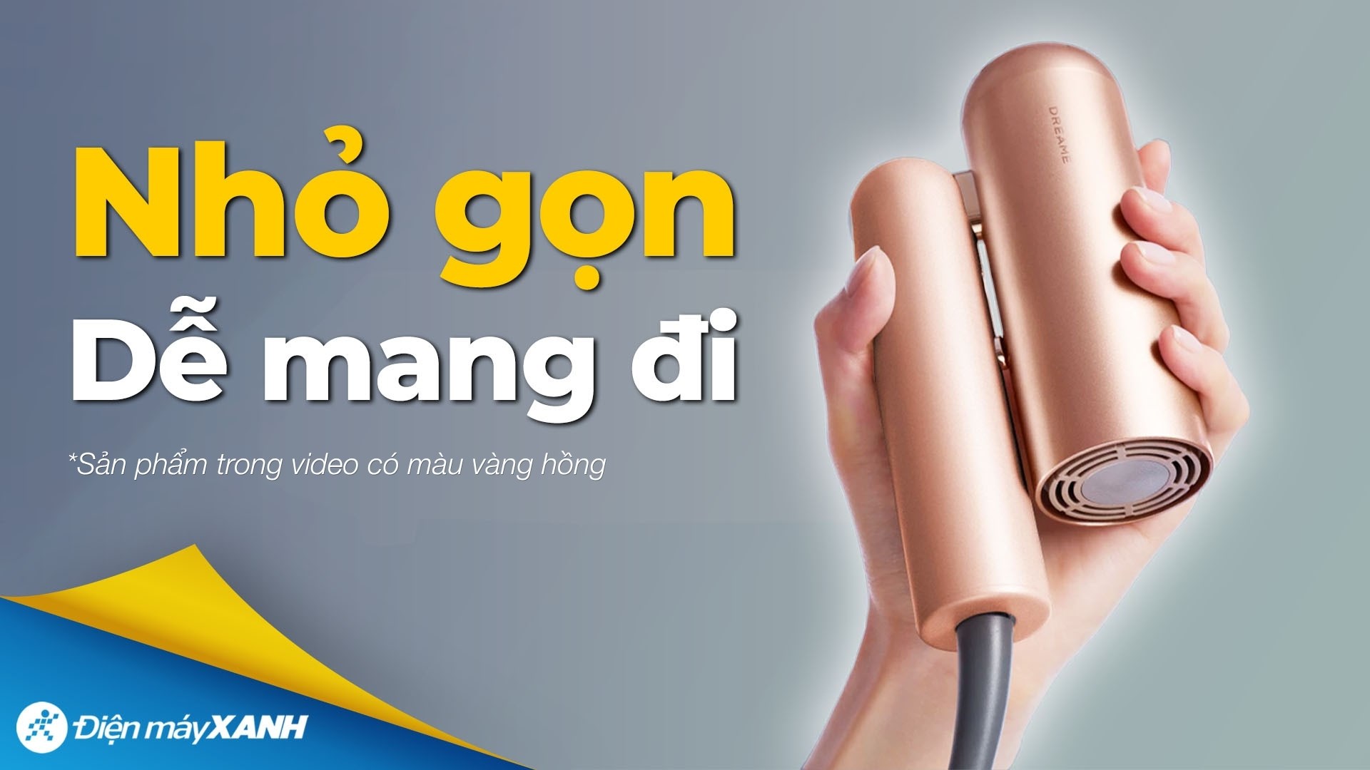 Máy sấy tóc và tạo kiểu đa năng tốc độ cao Dreame Pocket Uni AHD54 Rosy Gold