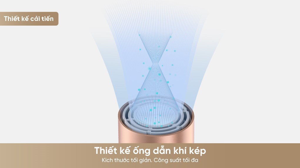 Máy sấy tóc và tạo kiểu đa năng tốc độ cao Dreame Pocket Uni AHD54 Rosy Gold