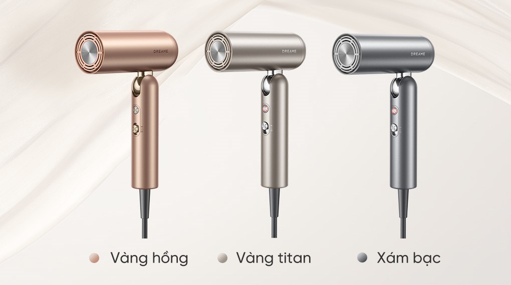 Máy sấy tóc và tạo kiểu đa năng tốc độ cao Dreame Pocket Uni AHD54 Rosy Gold