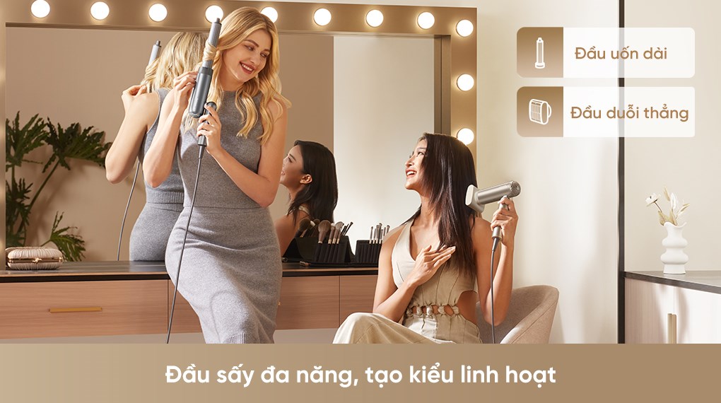 Máy sấy tóc và tạo kiểu đa năng tốc độ cao Dreame Pocket Uni AHD54 Space Gray