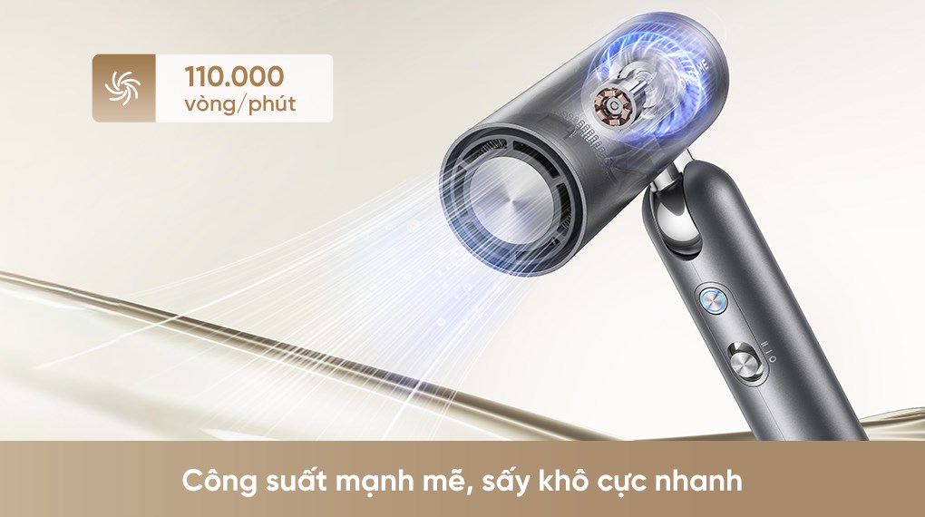 Máy sấy tóc và tạo kiểu đa năng tốc độ cao Dreame Pocket Uni AHD54 Space Gray