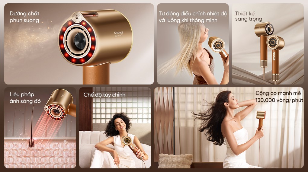 Máy sấy tóc và tạo kiểu đa năng Dreame Hair Miracle Pro AHX30