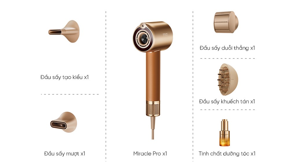 Máy sấy tóc và tạo kiểu đa năng Dreame Hair Miracle Pro AHX30