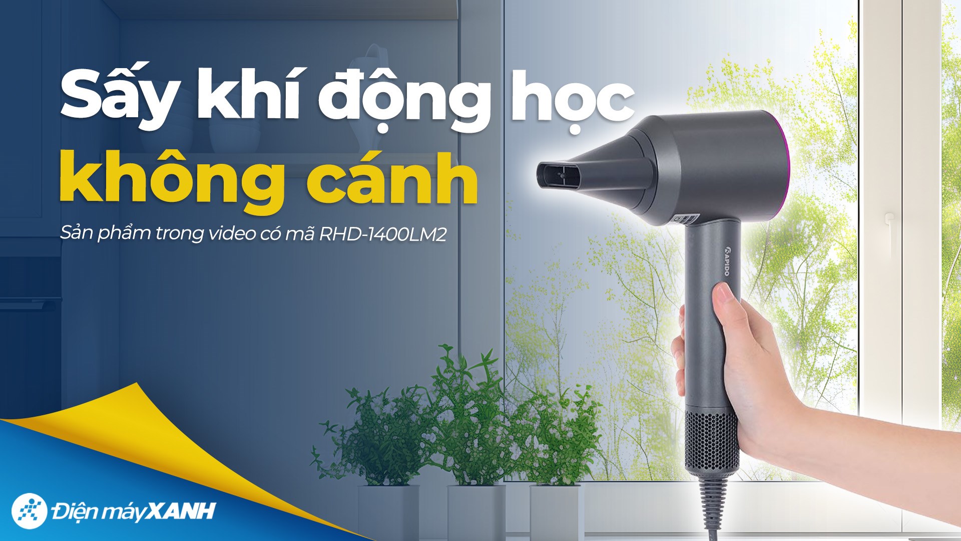 Máy sấy tóc tốc độ cao Rapido RHD-1400LM