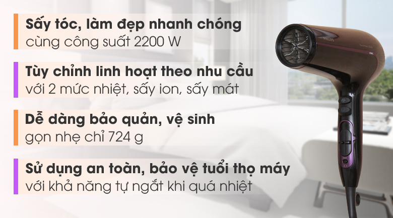 Máy sấy tóc 2200W Philips HP8233