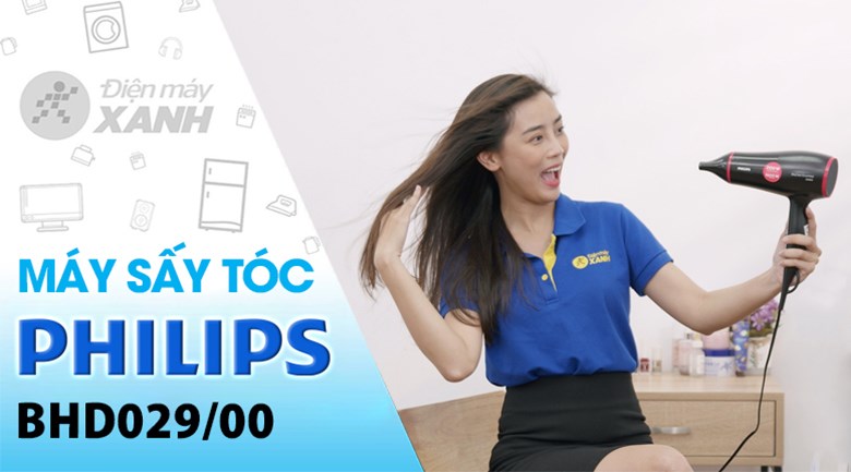 Máy sấy tóc 1600W Philips BHD029/00