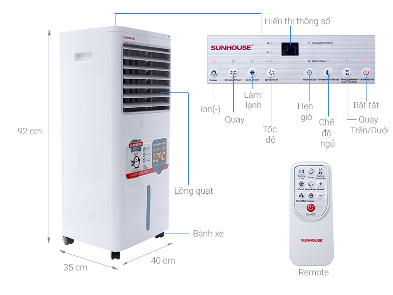 Máy làm mát không khí Sunhouse SHD7720