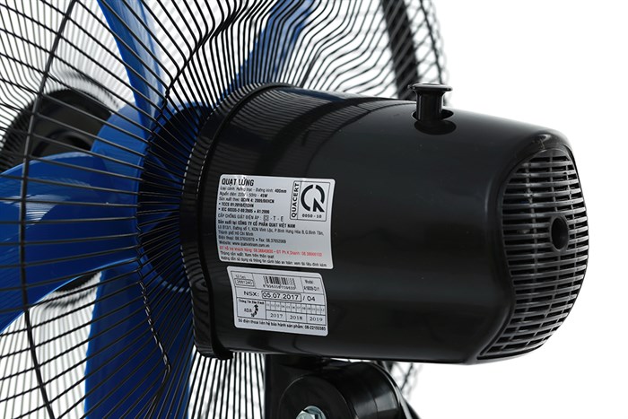 Quạt lửng Asia 5 cánh A16009-DV1 45W Màu Đen - xanh dương
