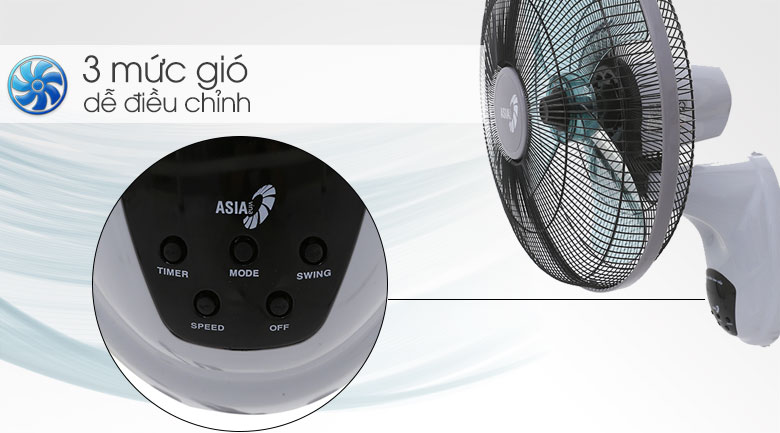 Quạt treo tường Asia 3 cánh L16006-XV0 55W