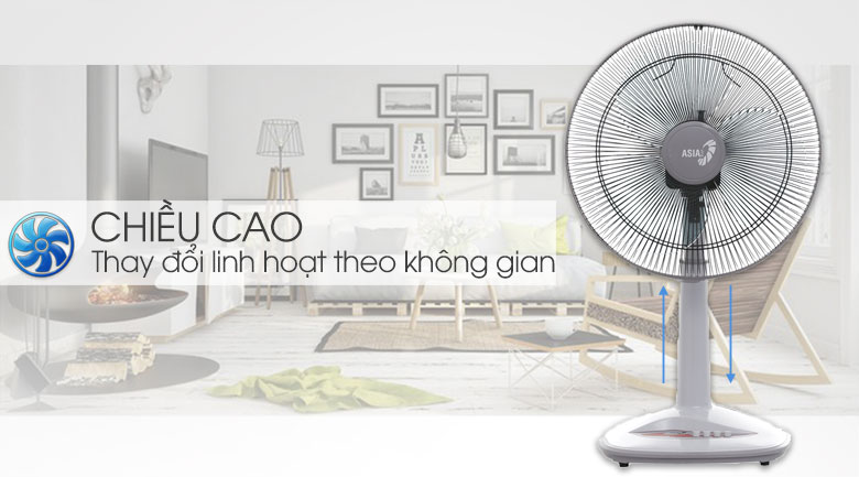 Quạt lửng ASIA vina - A16001-XV1 - Xám