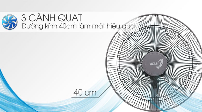 Quạt lửng ASIA vina - A16001-XV1 - Xám