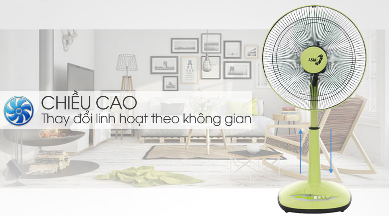 Quạt lửng ASIA vina - A16001-LV1 - Xanh lá