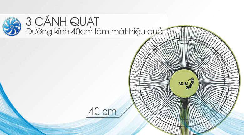 Quạt lửng ASIA vina - A16001-LV1 - Xanh lá