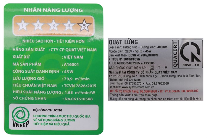 Quạt lửng ASIA vina - A16001-LV1 - Xanh lá Màu Xanh lá