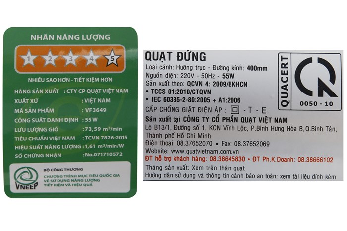 Quạt cây Tefal VF3649-7 Màu Nâu