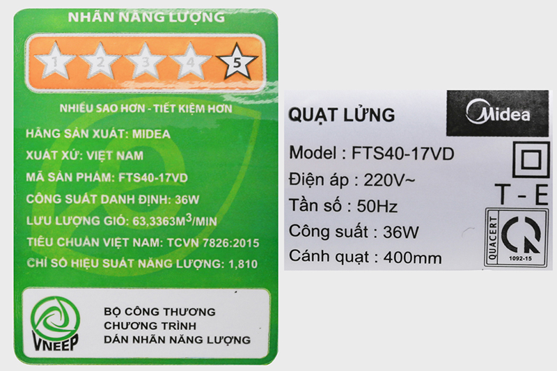 Quạt lửng Midea FTS40-17VD-7