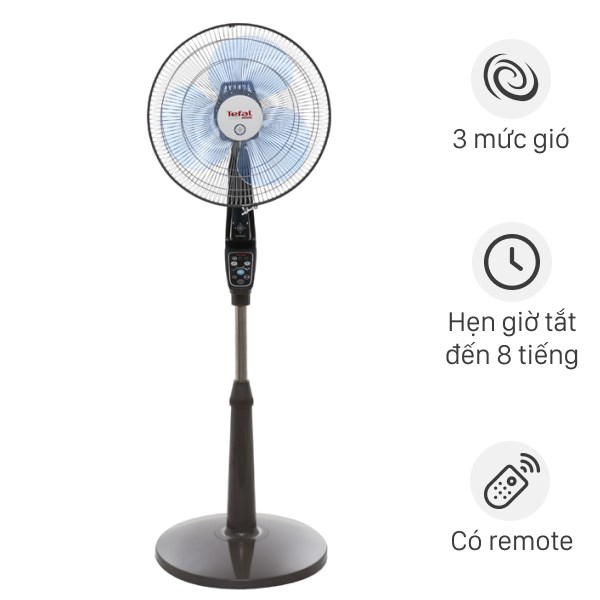 Quạt đứng Tefal 3 cánh VF3650-71 55W