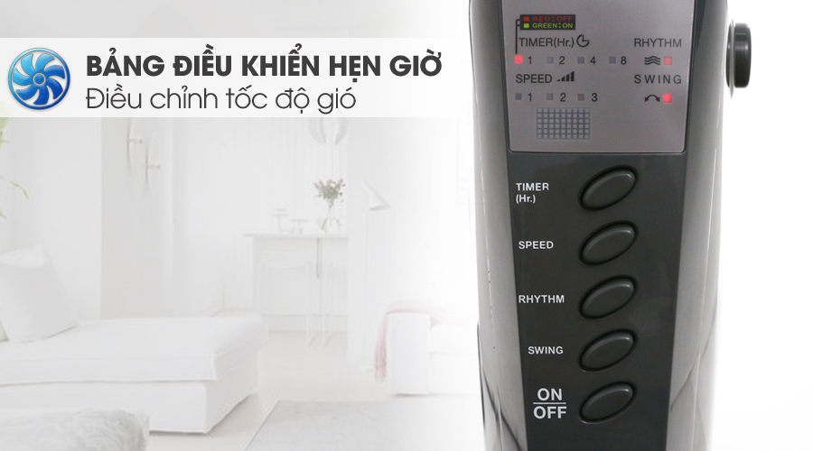 Quạt đứng Mitsubishi LV16-RV CY-GY xám đậm