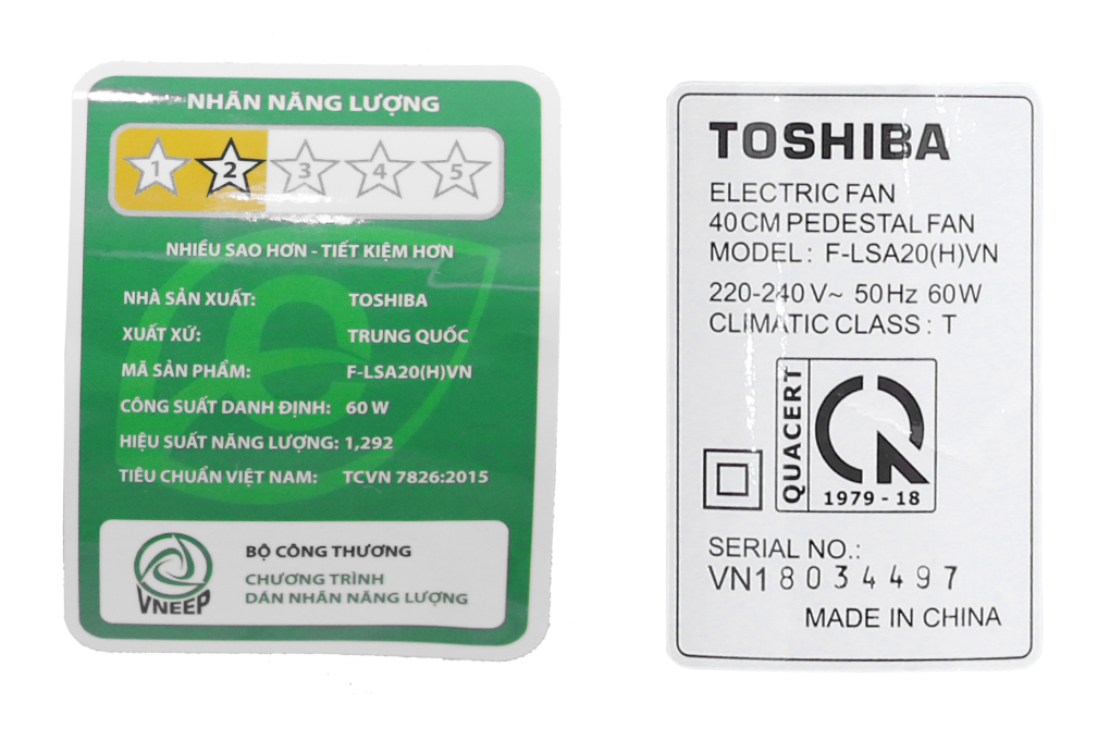 Siêu thị quạt đứng Toshiba F-LSA20(H)VN