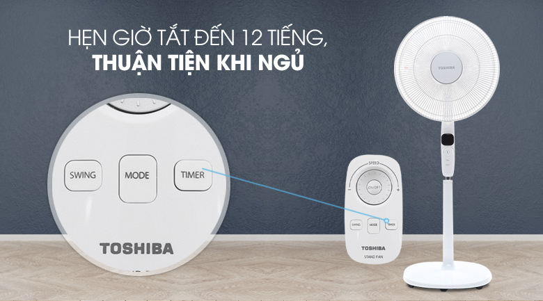 Quạt đứng Toshiba 9 cánh F-LSD10(W)VN 30W