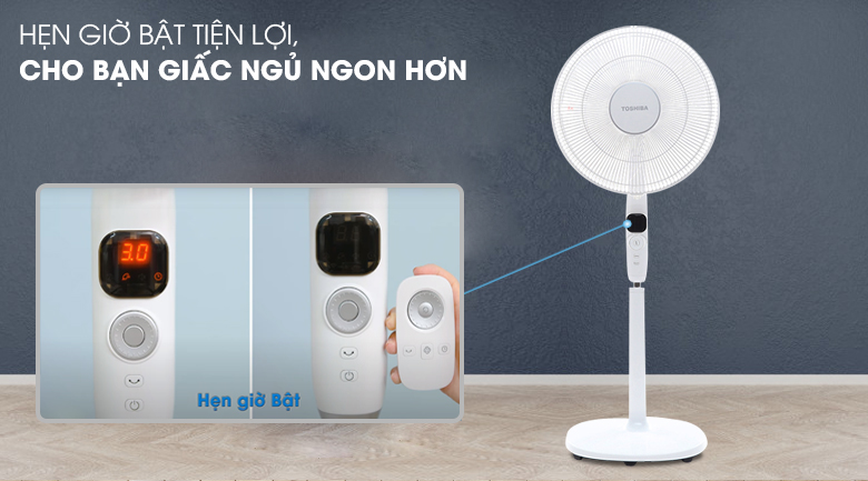 Quạt đứng Toshiba 9 cánh F-LSD10(W)VN 30W