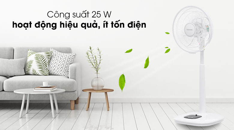Quạt đứng Toshiba 7 cánh DC inverter F-LSD20(W)VN 25W