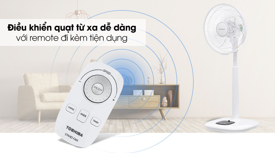 Quạt đứng Toshiba 7 cánh DC inverter F-LSD20(W)VN 25W